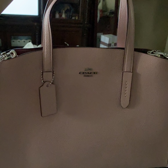 NWT Coach Charlie Carryall Pebble Blossom Leather Tote 25137 - Picture 4 of 4